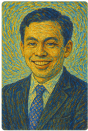 AI가 고흐풍으로 그린 필자 사진